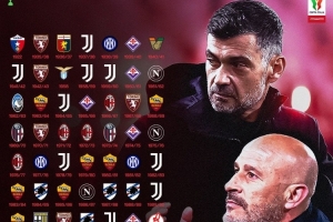 电竞世界杯-意甲官方社媒晒历届意大利杯冠军，预热决赛米兰vs博洛尼亚